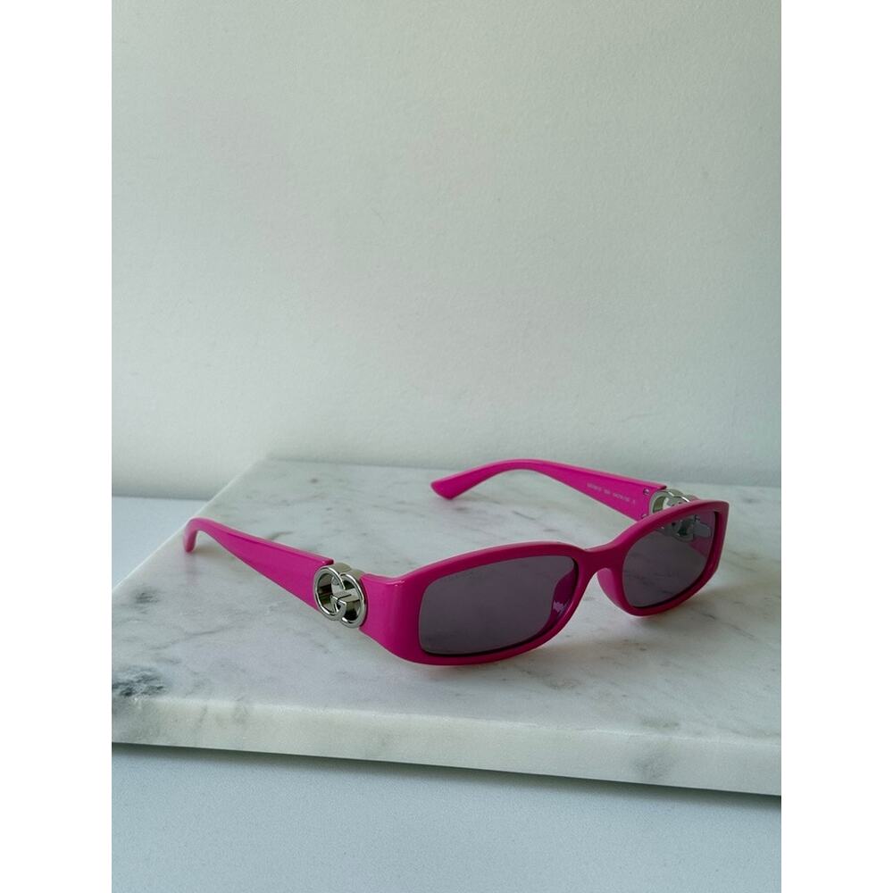 NEW Gucci GG1661S Pink Slim Logo Sunglasses - Picture 3 of 8